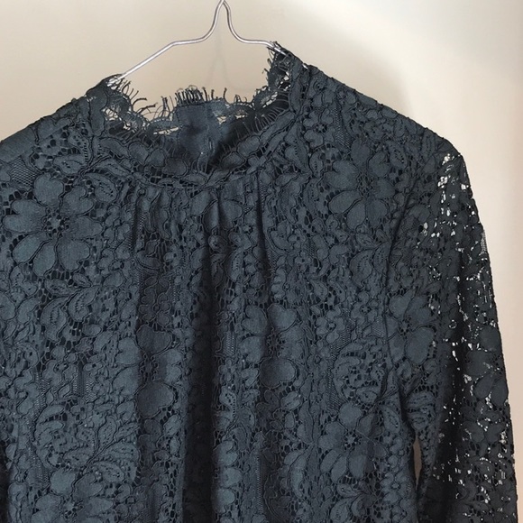 Joie Lace Mock-Neck Top - Picture 3 of 12